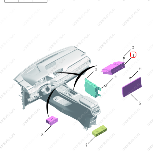 GEELY Multimedia control unit OEM 7079038500 / 8889733847 FOR  OKAVANGO