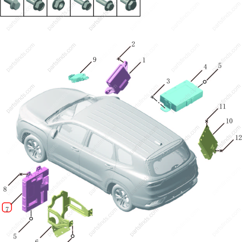 GEELY Body Control Module OEM 7090032900 / 8889357755 FOR  OKAVANGO