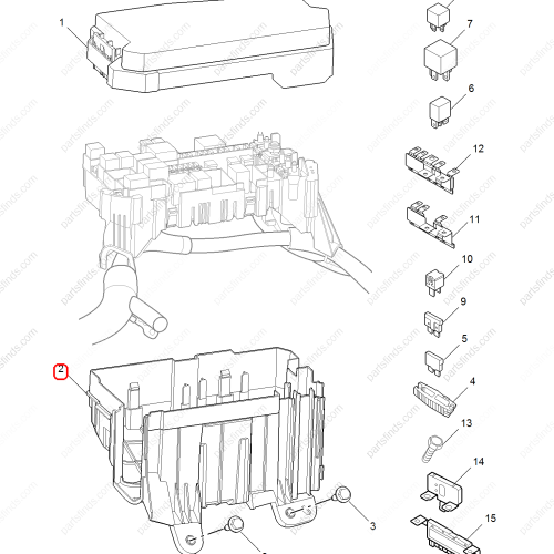 MG Fuse box base OEM 10130435 FOR  MG6