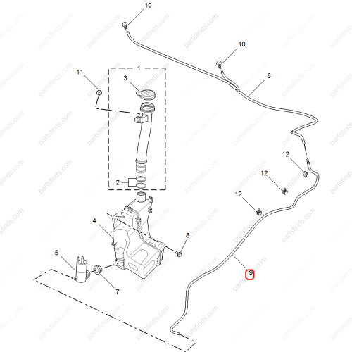 MG Wiper spray pipe OEM 11120438 FOR  MG GT