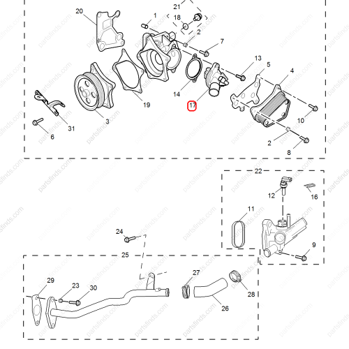 MG Thermostat assembly OEM 12635761 FOR  MG ZS RX5