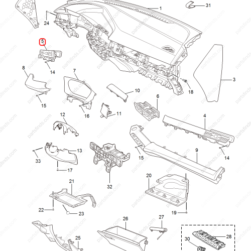 MG A/C Air Vent Grille OEM 11237081 FOR  MG GT