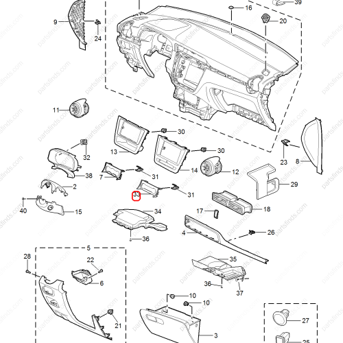 MG Air conditioning control panel OEM 10369782 FOR  MG ZS