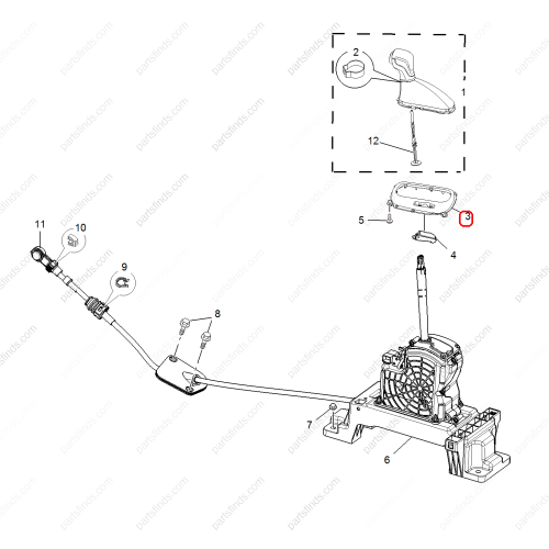 MG Shift lever trim panel OEM 10128424 FOR  MG GS