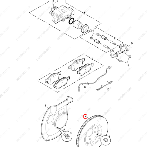 MG Brake disc OEM 10002710 FOR  MG550 MG6 MG750