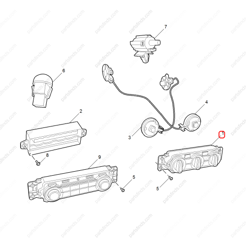 MG Air conditioning control panel OEM 10008794 FOR  MG ZS