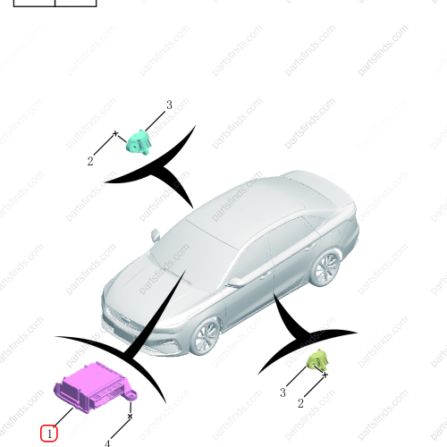GEELY Airbag control unit OEM 8037018600 / 8889512208 FOR  Emgrand