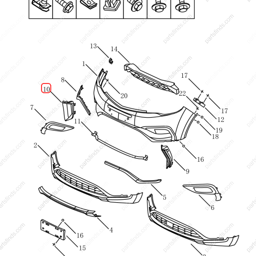 GEELY Grille Air Intake OEM 6010008500661 / 101805464501661 FOR  Emgrand X7 Sport