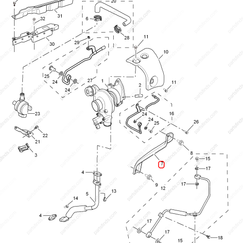 MG Turbocharger bracket OEM 10137137 FOR  MG HS RX5 MG GS