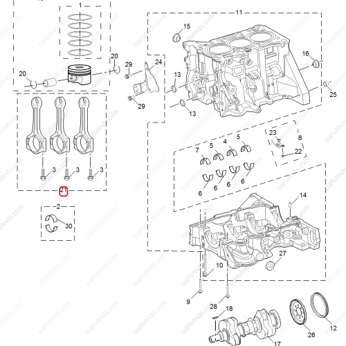 MG Connecting rod OEM 10422711 FOR  MG ZS