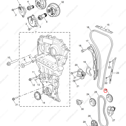 MG Oil pump gear OEM 10786208 FOR  MG5