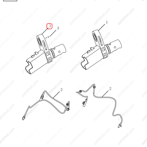 GEELY ABS sensor OEM 4061001700 / 1014030429 FOR  Emgrand GT