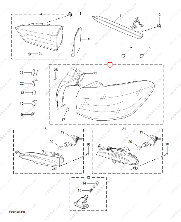 MG Taillight OEM 10823343 FOR  MG HS