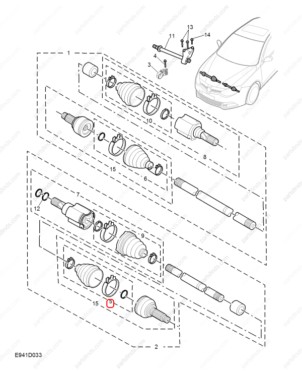 MG CV Boot OEM 10385799 FOR  MG6 MG5