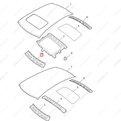 MG Roof beam OEM 11165066SEPP FOR  MG6