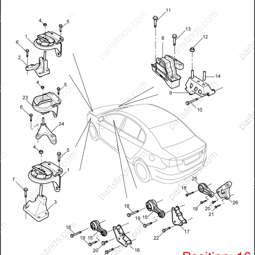 MG Engine mount bracket OEM 68000143 FOR  MG350