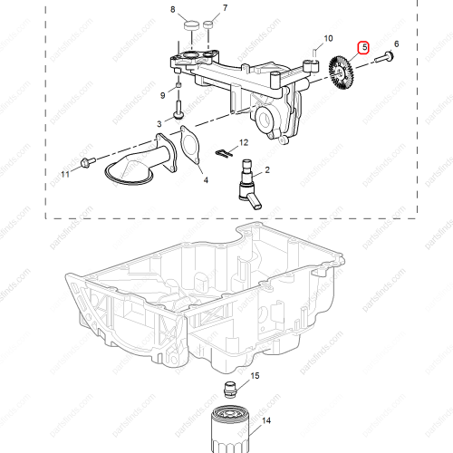 MG Oil pump gear OEM 12636531 FOR  MG 6 MG 5 HS RX5