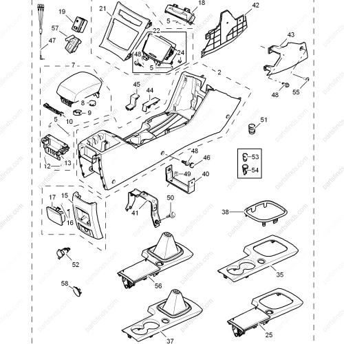 MG STORAGE COMPARTMENT  OEM 50013291ESA FOR  MG350