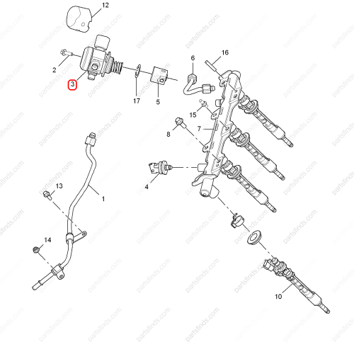 MG High pressure fuel pump OEM 30033248 FOR  MG GS