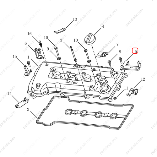 GEELY Bracket OEM 1022007500 / 1016014116 FOR  Emgrand