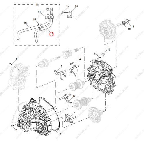 MG Transmission Breathing Vent  OEM 10298418 FOR  MG5