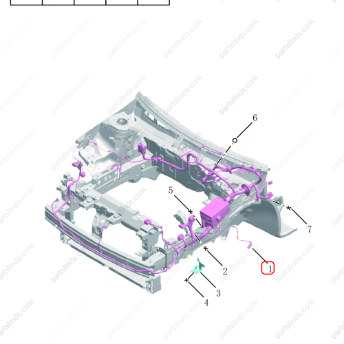 GEELY Engine compartment wiring harness OEM 7013202000 / 6608006064 FOR  Emgrand