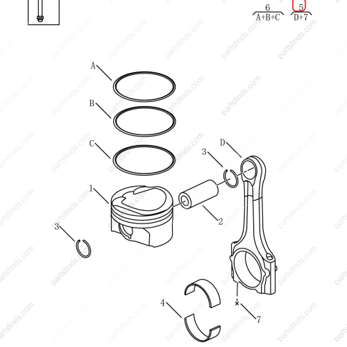 GEELY Connecting rod OEM 1044005200 / 1016053819 FOR  OKAVANGO Emgrand X7 Sport