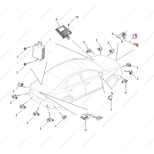 MG Camera OEM 10426631 FOR  MG6