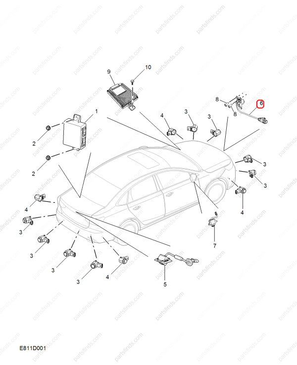 MG Camera OEM 10426631 FOR  MG6