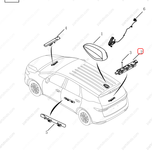 GEELY Signal amplifier OEM 7085015900 / 6600014195 FOR  Tugella