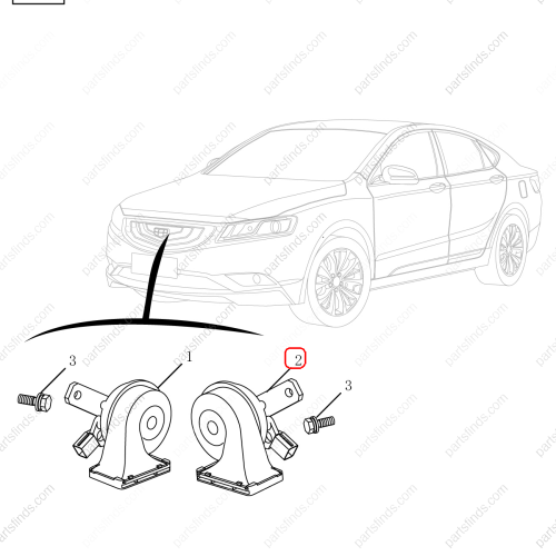 GEELY Horn OEM 7072000400 / 1067030062 FOR  Emgrand GT