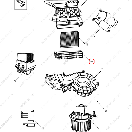 GEELY Air conditioning grille bracket OEM 8022530000 / 8889819802 FOR  Emgrand X7 Sport