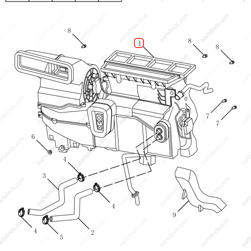 GEELY Blower assembly OEM 8015003100 / 1017030408 FOR  Emgrand GT