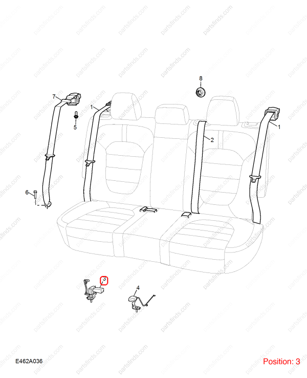 MG Seat belt buckle OEM 10039193 FOR MG HS