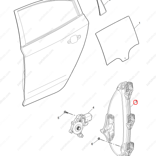 MG Window Regulator OEM 10817404 FOR  MG GT