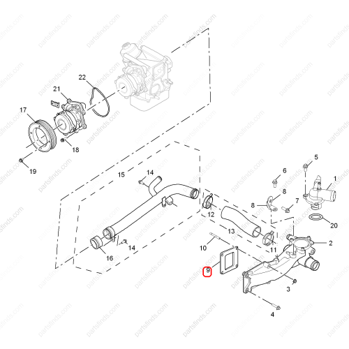 MG Thermostat O-ring OEM 30040693 FOR  RX8 MG GS