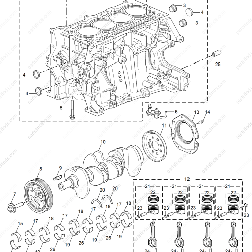 MG Connecting Rod Bearing OEM 10770604YEL FOR  MG5