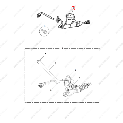 MG Clutch master cylinder OEM 10046442 FOR  MG550 MG6