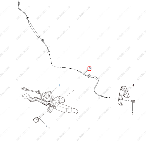 MG Hood Release Cable OEM 10204061 FOR  MG5