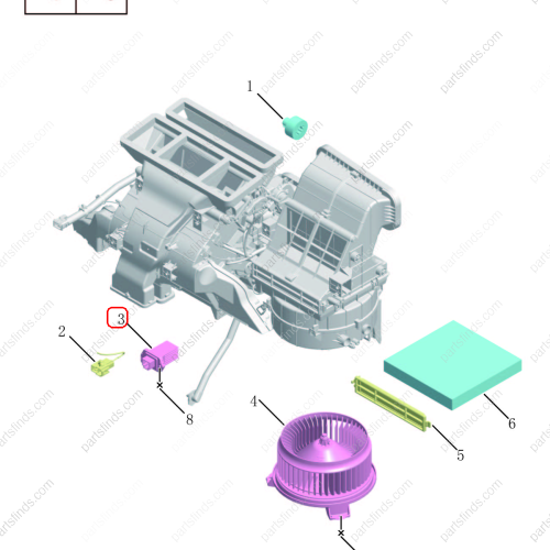 GEELY Air conditioning resistor OEM 8022021600 / 6600137374 FOR  Coolray