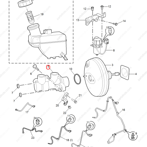 MG Brake master cylinder OEM 10454077 FOR  MG ZS