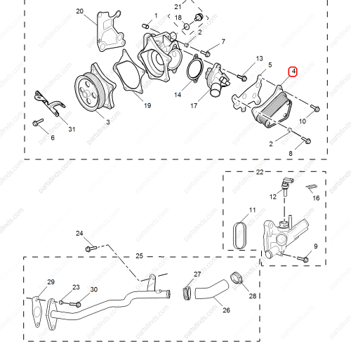 MG Oil cooler OEM 10736729 FOR  MG5 MG HS MG GT