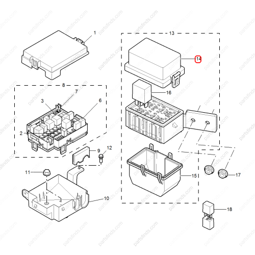 MG Fuse box cover OEM 10064101 FOR  MG350 MG5