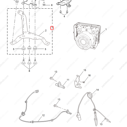 MG ABS pump bracket OEM 11417338 FOR  MG5