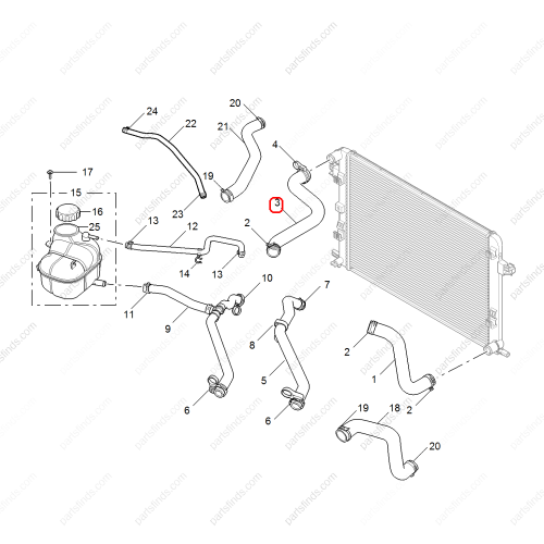 MG Water pipe OEM 30075263 FOR  MG6