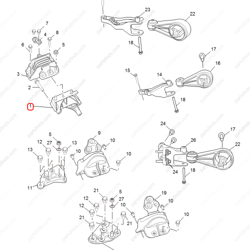 MG Engine mount bracket OEM 10075643 FOR  RX5