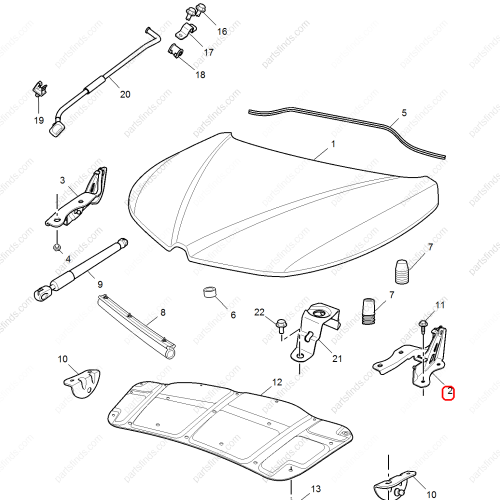 MG Hood hinge OEM 10179850 FOR  MG5