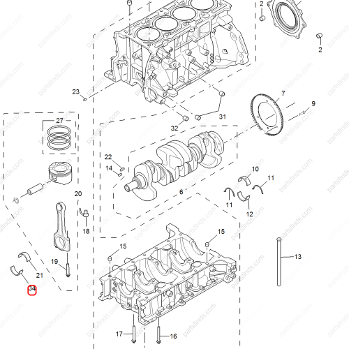 MG Connecting Rod Bearing OEM 10615377 FOR  RX8 MG HS RX5 MG GS