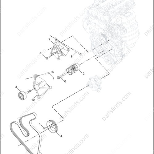 MG Engine belt OEM 10097737 FOR  MG350 MG5