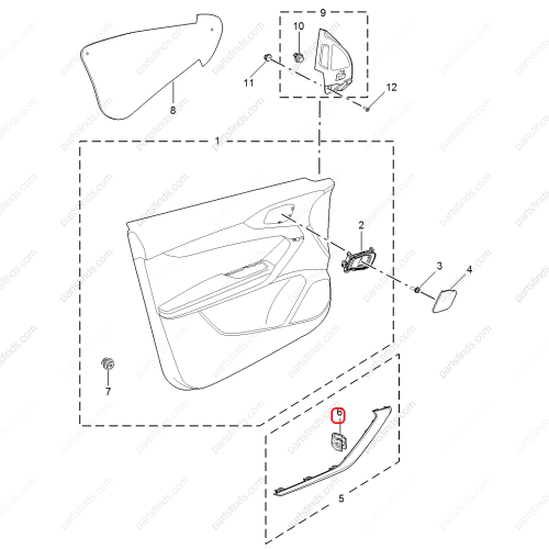 MG Buckle OEM 10435663 FOR  MG6